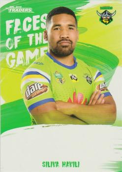 2019 TLA Traders - Faces of the Game #FG06 Siliva Havili Front